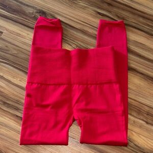 Yelete Vibrant Red Women's Leggings